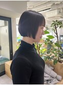 【OceanHair&Life田中愛梨】襟足ギリ切りっぱなしボブ
