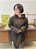ボブ　前上がりボブ　ミニボブ　担当桜桃