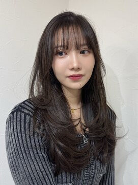 クレム 博多駅店(ChLem) 顔まわりレイヤー 艶カラー 暗髪 韓国風 髪質改善 福岡美容室