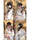 おろし編みヘアセット