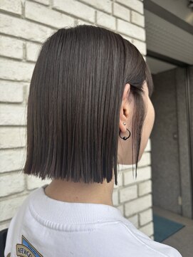 オーガニックエコ 川越(organic+eco) 20代30代40代大人ストレートミニボブグレージュ♪
