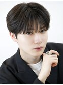 シースルーマッシュショートツーブロックナチュラルマッシュ渋谷