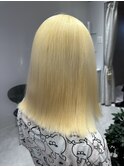 ハイトーン抜きっぱなしブロンドダブルカラー成増