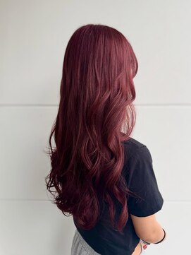 グランデュール 静岡インター通り店(GRANDEUR) 赤髪、ブリーチなしカラー
