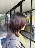 ピンクベージュ/ピンクバイオレット/ウルフカット