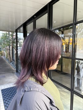 ディーボーイ 健軍店(D-BOY) ピンクベージュ/ピンクバイオレット/ウルフカット