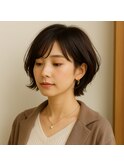 立体ショートボブ　20代 30代 40代 50代 60代　髪質改善　学割