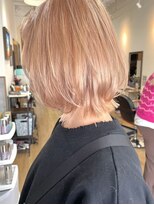 ラック 津田沼(LUCK)&nbsp;ピンクベージュ/ミルクティーベージュ/ボブレイヤー.ウルフボブ