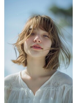 ルル(Lulu) ミルクティーグレージュボブレイヤー