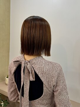 【 YUCCA 】大人可愛いクビレBOB/切りっぱなし