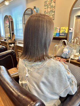 ブリーチなしミルクティーベージュ