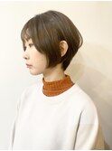 【morio成増/一戸】大人かわいい丸みショートボブ