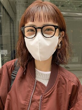 エイチバイシオミエイチ 神戸三宮(H by shiomi H) オン眉ボブパーマ