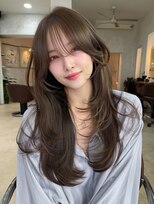 レリーアンテ 大阪梅田(Rely ante)&nbsp;韓国ヘア　大人可愛いナチュラルベージュ