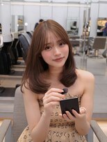 ノク 渋谷(nok)&nbsp;イメチェンピンクベージュ前髪