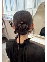 ミラ(Mila) 大人っぽく!ツヤっとカチモリアレンジ☆結婚式/お呼ばれヘア