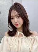 ミルキーベージュミディアムレイヤー韓国巻き