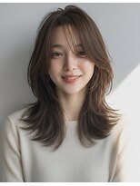 ニア 栄(nia)&nbsp;栄　髪質改善　　美髪　艶髪　　爽やか大人セミディ