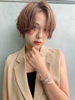 プラスイズム ヴェレン(PLUSISM Velen)&nbsp;前髪長めの大人丸みショートボブ