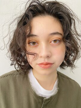 ソイ 下北沢(soi) 癖っぽさのあるランダムパーマ　ボブ【下北沢】