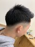 フェードカット＋顔剃り角質除去保湿マッサージ　￥6000