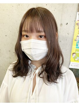 ガルボ ヘアー(garbo hair) #モテミディ#アッシュ#ゆるふわ#学生#下村スタイル