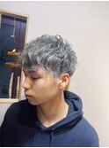 メンズパーマアッシュ