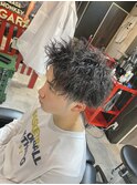 アップバングショートツイストスパイラル