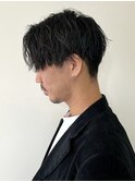 【SiSTA】田中ツーブロック刈り上げ韓国マッシュセンターパート