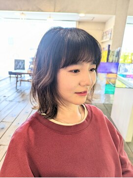 ピンク(PINK) ふんわりウルフ！