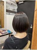 五反田・大崎美容室★ミニボブ/赤みを抑えたカラー