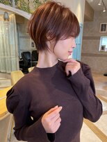 ロンド ストラーダ 心斎橋(Lond strada)&nbsp;ショート×ハイライト白髪ぼかし×シルキーベージュ[心斎橋]