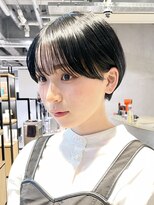 アルバム 池袋(ALBUM)&nbsp;マッシュショート_斜めバンググレージュカラー_39479