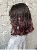 プライズ アイリス 池袋東口店(prize Iris)&nbsp;カシスカラーグラデーションカラーラベンダーピンク無造作