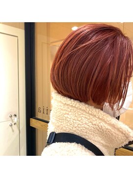 シーア(ciia) オレンジピンクボブ