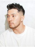 アップバング × スキンフェード