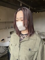 髪質改善と縮毛矯正の専門店 サンティエ(scintiller)&nbsp;鎖骨ライン　ミディアム