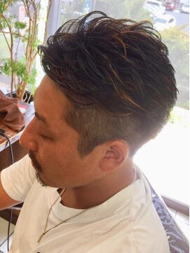 ヘアークリアー せんげん台 メンズカット ワイルドアップバング ツーブロック