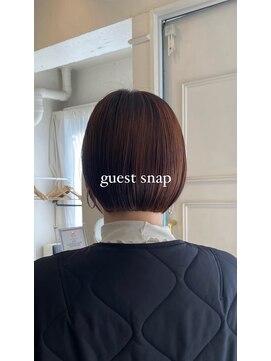 シエル(Ciel) 【ciel】ぱつっとミニボブ×こっくりテラコッタカラー