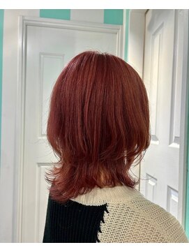 マティーナ ヘアー 池袋(Matina hair) 【ウルフ×チェリーピンク】20代30代40代50代