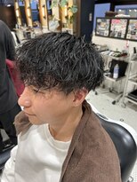バーバーブロス 吉祥寺店(BARBER BROS) 【Barber BROS.】波巻きパーマ メンズパーマ黒髪