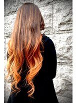 シークレットミラーズ(SECRET MIRRORS)&nbsp;ゆる巻きパーマ×オレンジアッシュ