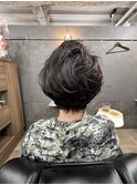 マッシュウルフベース大きめカールでより動きをプラス♪