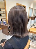 ミルクティーベージュダブルカラーケアブリーチグレージュ40代