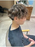 【ダメージレスパーマ★】刈り上げマッシュ×緩めツイストパーマ