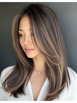 ピーチ バイ ニューヨークニューヨーク(a Peach by NYNY)の写真/話題のイルミナカラーで艶感のある最旬カラーもピーチにお任せ《髪質改善/イルミナカラー/トリートメント》