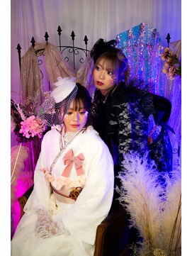 ベルベット(VELVET) 韓国風　成人式前撮り撮影　【ヘアメイク、ヘアセット、着付け】