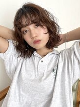 ベフ(Beff) 【beff 2F】くしゃくしゃふわふわボブパーマ
