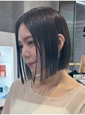 30代40代大人女性/前髪ありショートボブ/ショートヘア/髪質改善