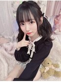 シースルーぱっつん前髪＋編み込みツイン　＊Lilme＊